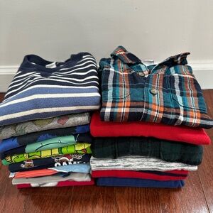 Assorted Boys 5T Long Sleeve Shirt Bundle